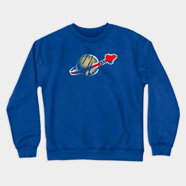 Faded Spaceman Crewneck Sweatshirt by GrantMcDougall